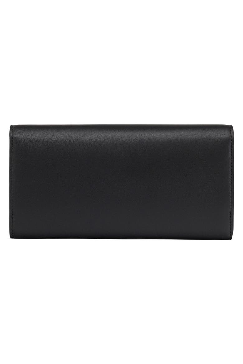Large Himmel Leather Wallet on a Chain, Alternate, color, BLACK