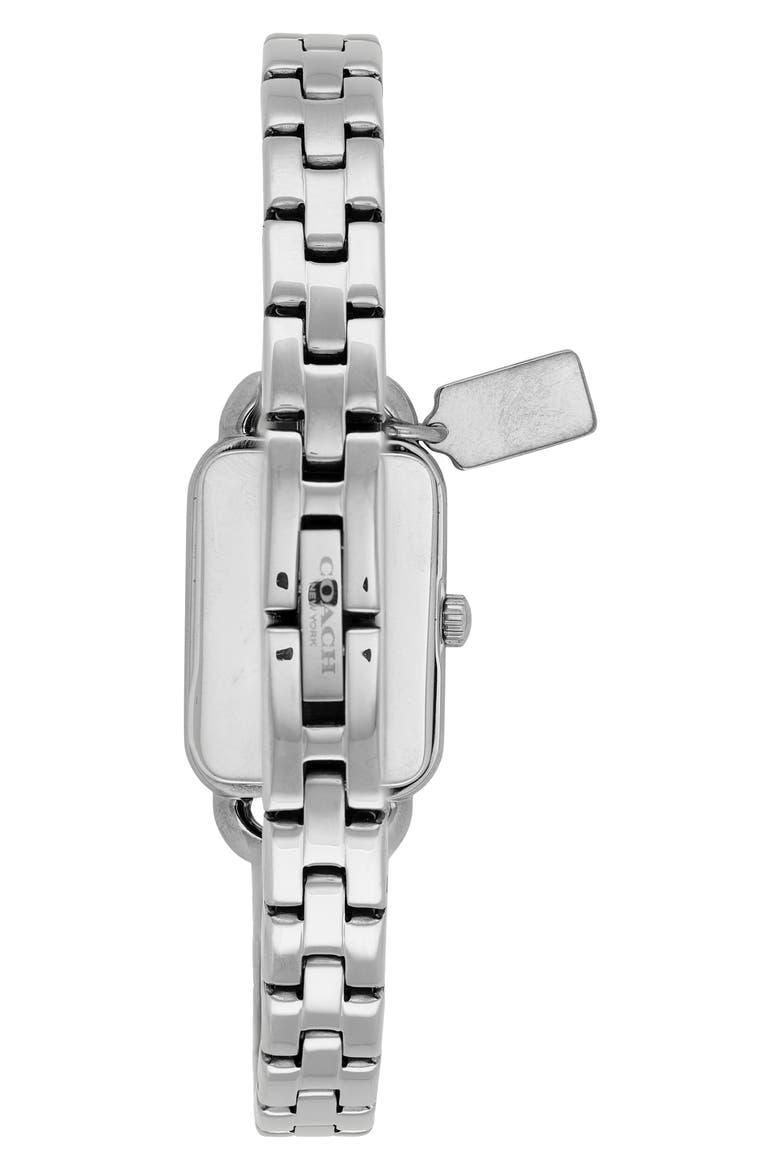 Ludlow Crystal Bracelet Watch, 17mm x 24mm, Alternate, color, SILVER WHITE