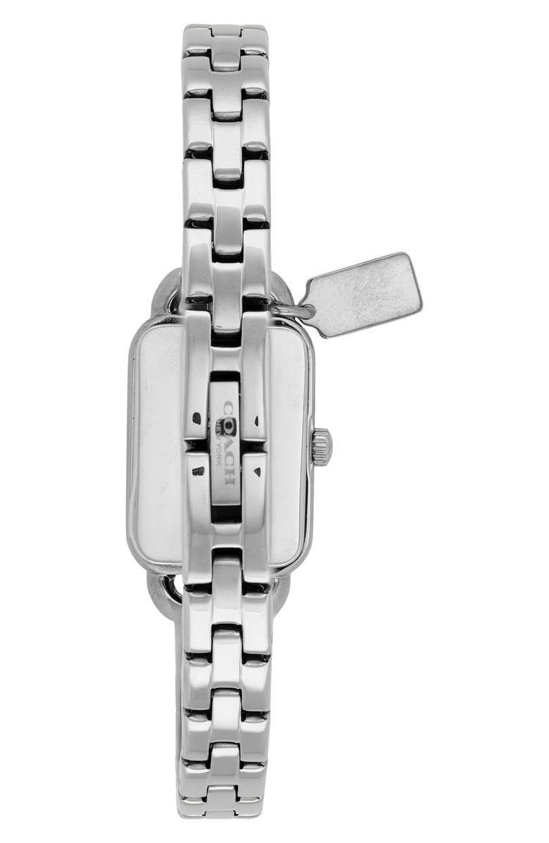 COACH Ludlow Crystal Bracelet Watch, 17mm x 24mm, Alternate, color, Silver White