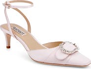 BADGLEY MISCHKA Odesza Kitten Heel Ankle Strap Pump