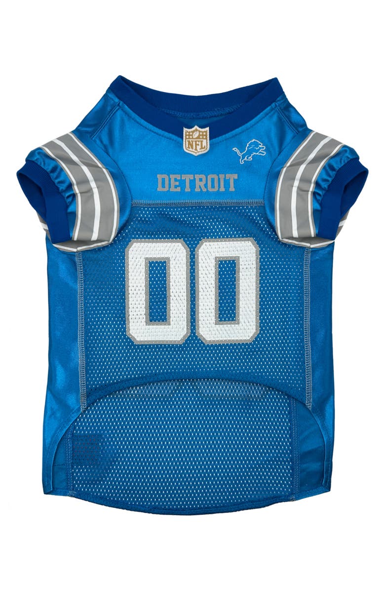 PETS FIRST Detroit Lions Mesh Dog Jersey, Alternate, color, Blue