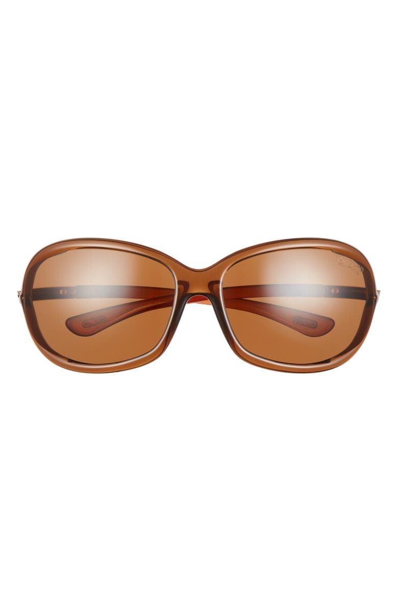 TOM FORD Jennifer 61mm Polarized Geometric Sunglasses, Main, color,