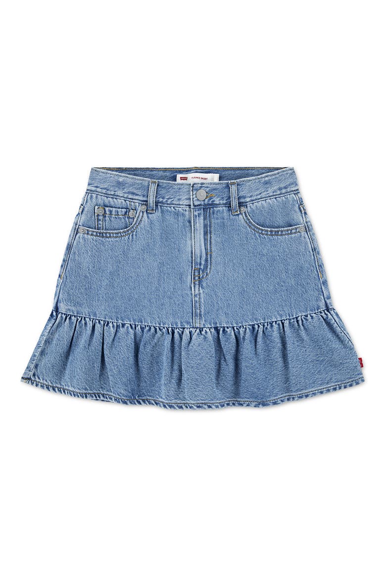 Kids' Flounce Denim Skirt, Main, color, REACH FOR THE STARS