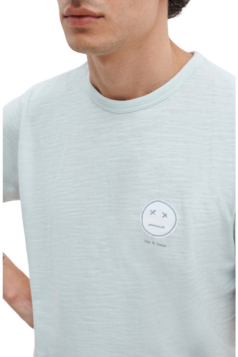 Embroidered Sour Face T-Shirt, Alternate, color, LTTEAL
