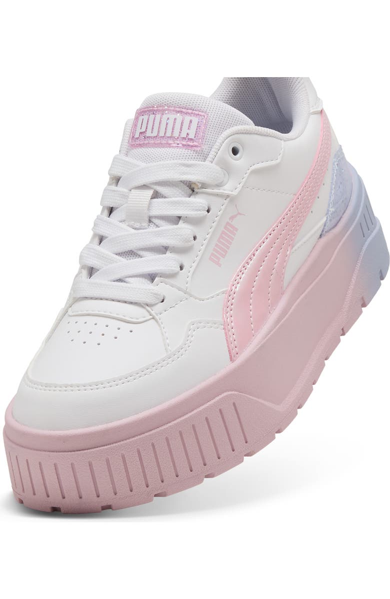 PUMA Kids' Karmen II Idol Platform Sneaker, Alternate, color, Puma White/ Rose Mauve/ Cool