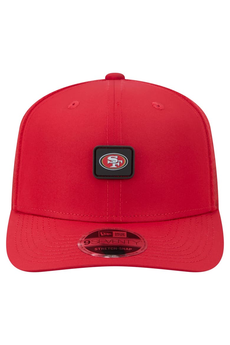 Men's New Era Scarlet San Francisco 49ers Micro Badge 9SEVENTY Adjustable Hat, Alternate, color, Scarlet