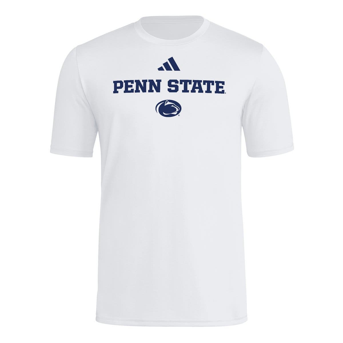 adidas Men's adidas White Penn State Nittany Lions Wordmark Polyester T ...