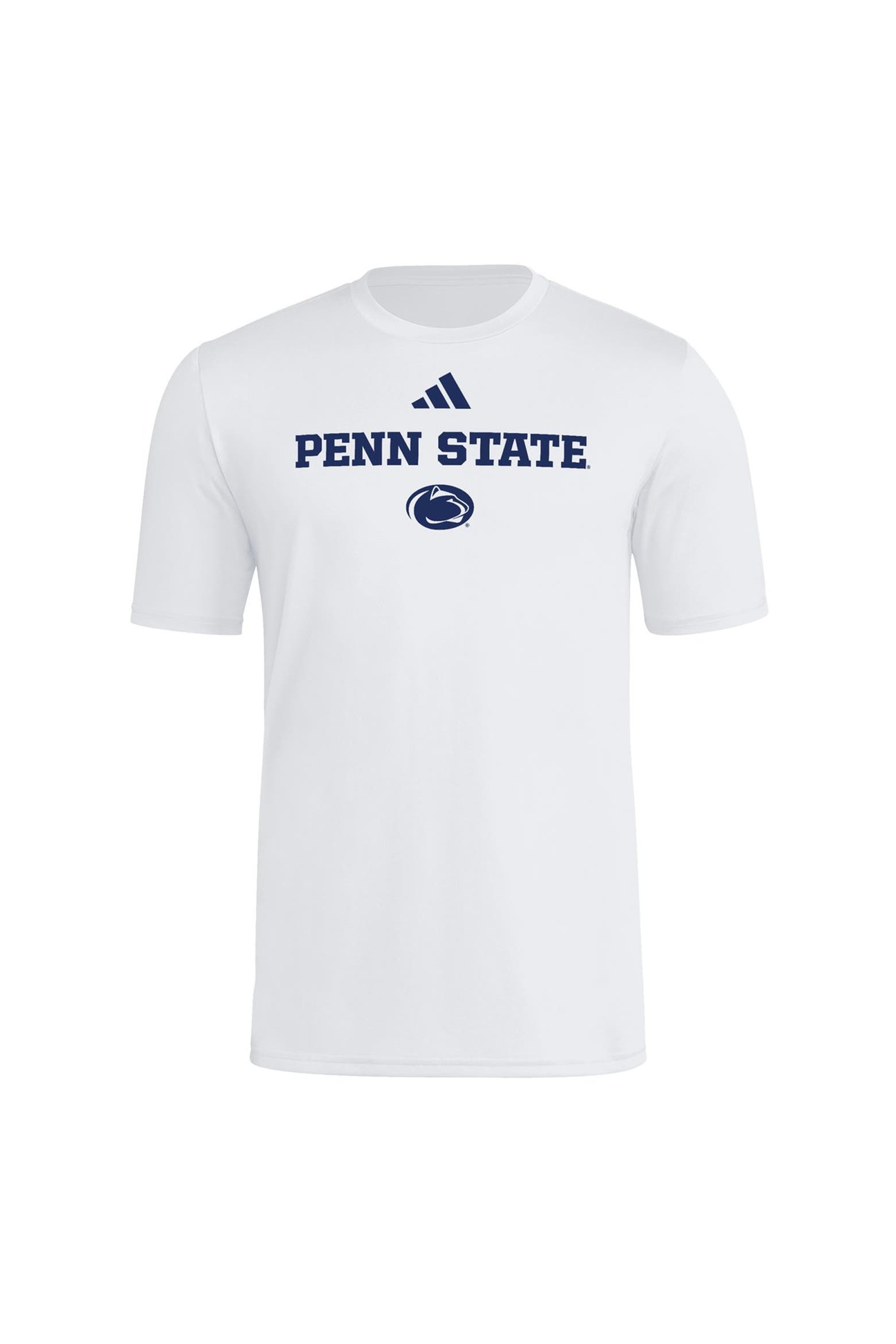 adidas Men's adidas White Penn State Nittany Lions Wordmark Polyester T ...