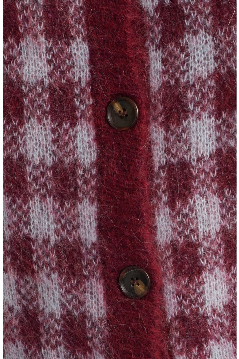 Aomori Cardigan, Alternate, color, BORDEAUX
