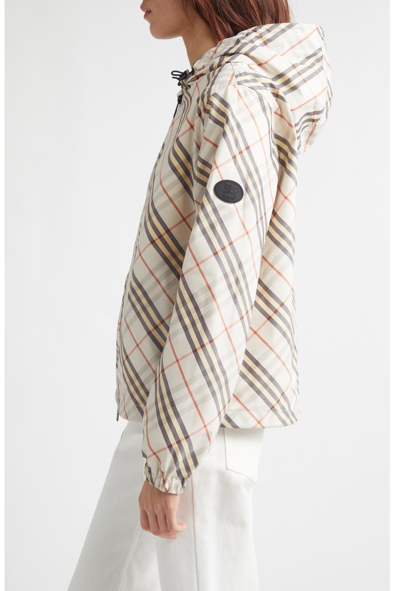Salcombe Check Hooded Jacket, Alternate, color, PEBBLE BEIGE IP CHK