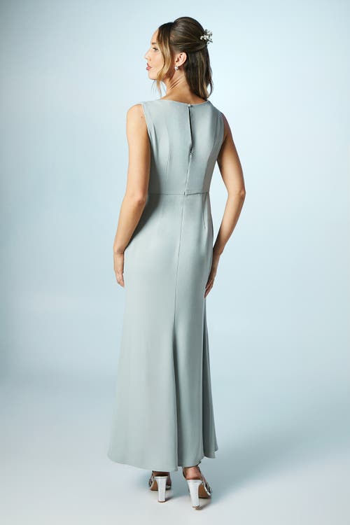 Coast Petite Twist Cowl Neck Bridesmaid Dress In Gold