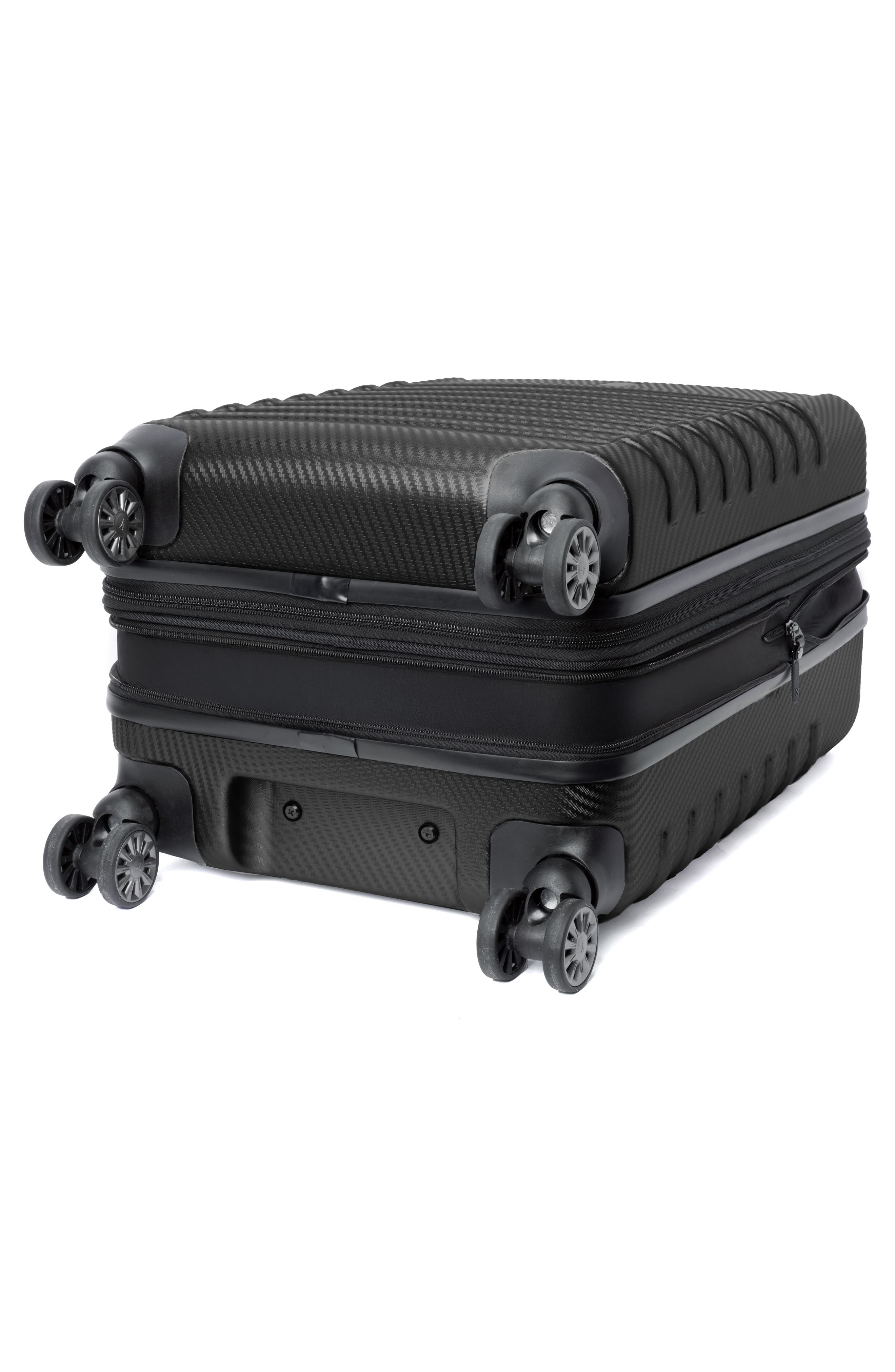TRAVELPRO Rollmaster<sup>™</sup> Lite 2 20-Inch Expandable Carry-On Hardside Spinner Luggage, Alternate, color, Black Carbon Fiber