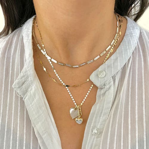 The Lovery Fine Jewelry Mother Of Pearl Bar Necklace In White
