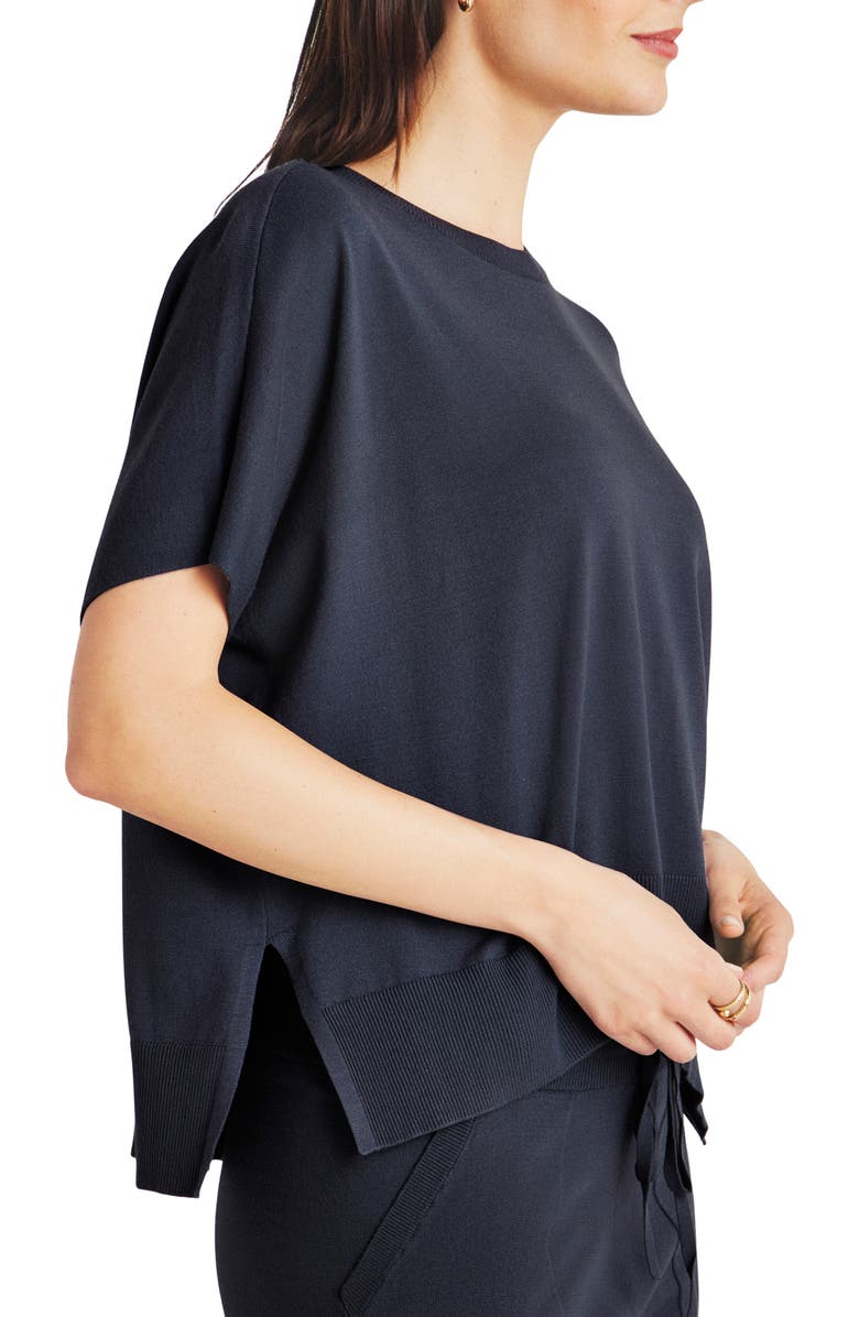 Splendid Veronica Short Sleeve Sweater, Alternate, color, Navy