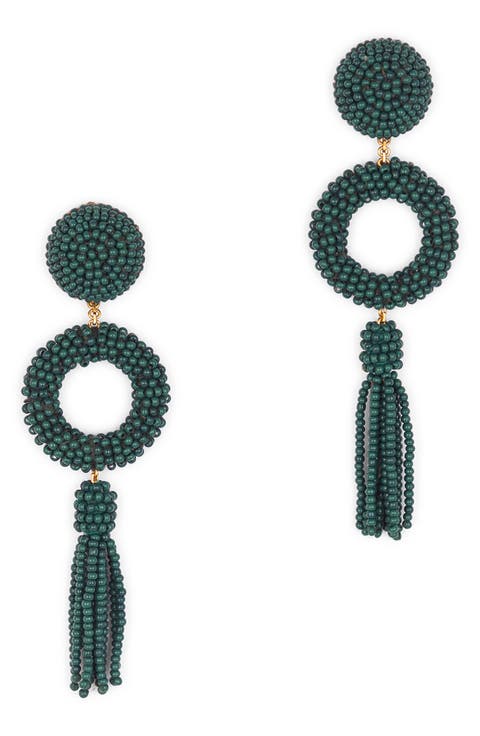 Oliver Beaded Drop Earrings