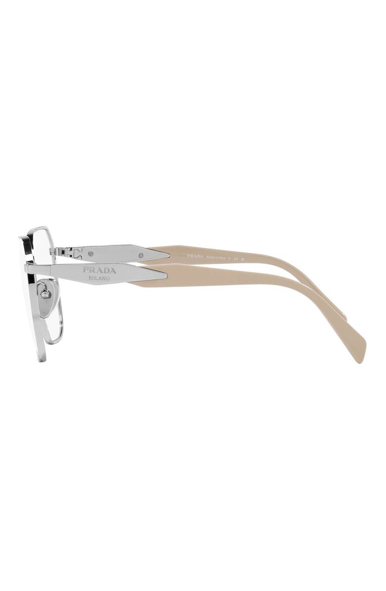 Prada 53mm Square Optical Glasses, Alternate, color, 