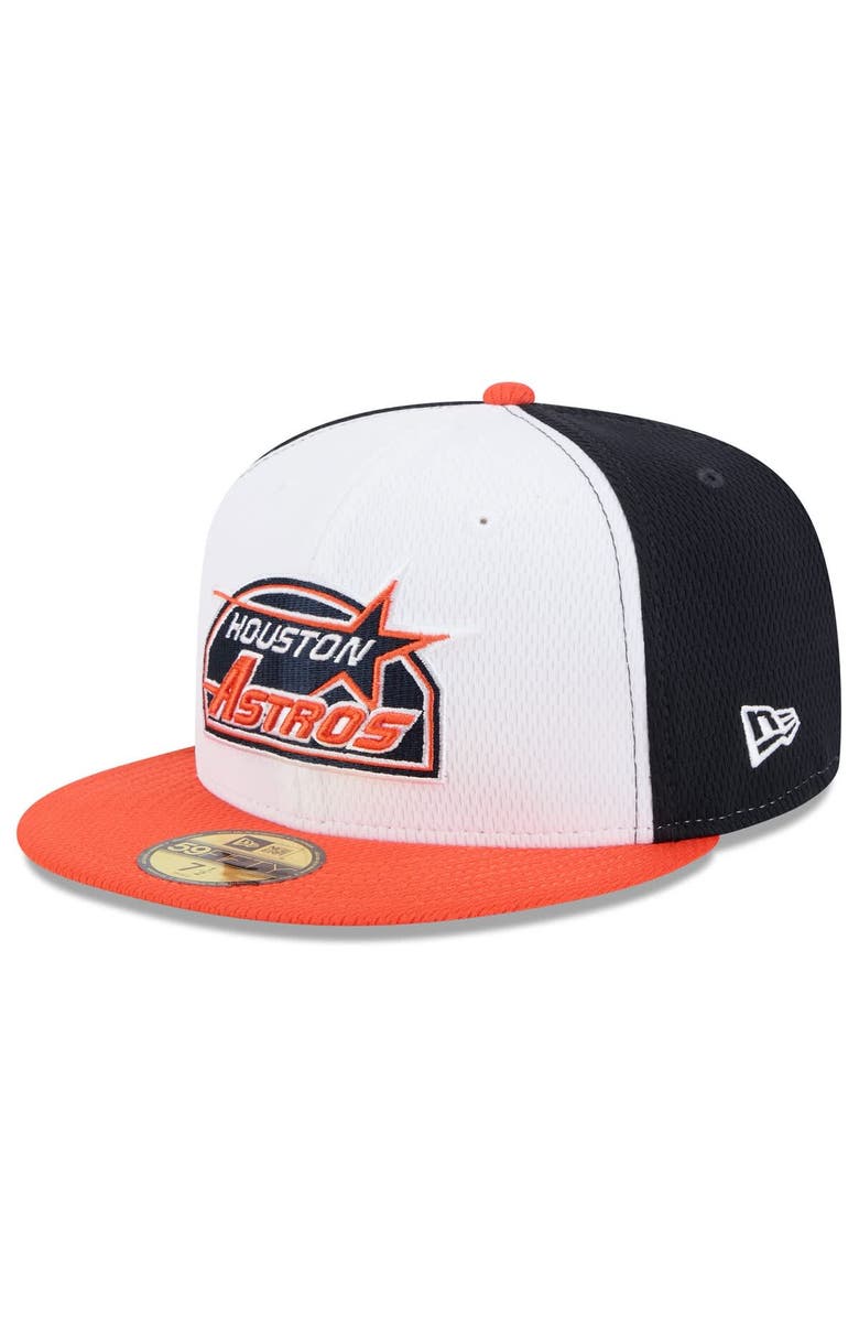New Era Men's New Era Navy/Orange Houston Astros 2025 MLB Clubhouse 59FIFTY Fitted Hat, Alternate, color, Navy