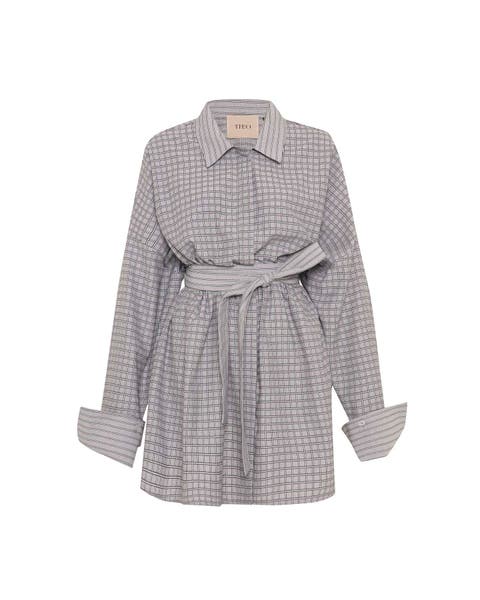 Echo Plaid Fit-and-Flare Mini Dress