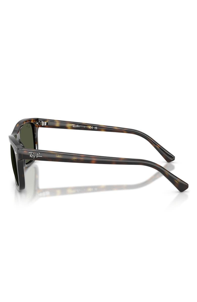 Ray-Ban 54mm Square Sunglasses, Alternate, color, Havana / Green