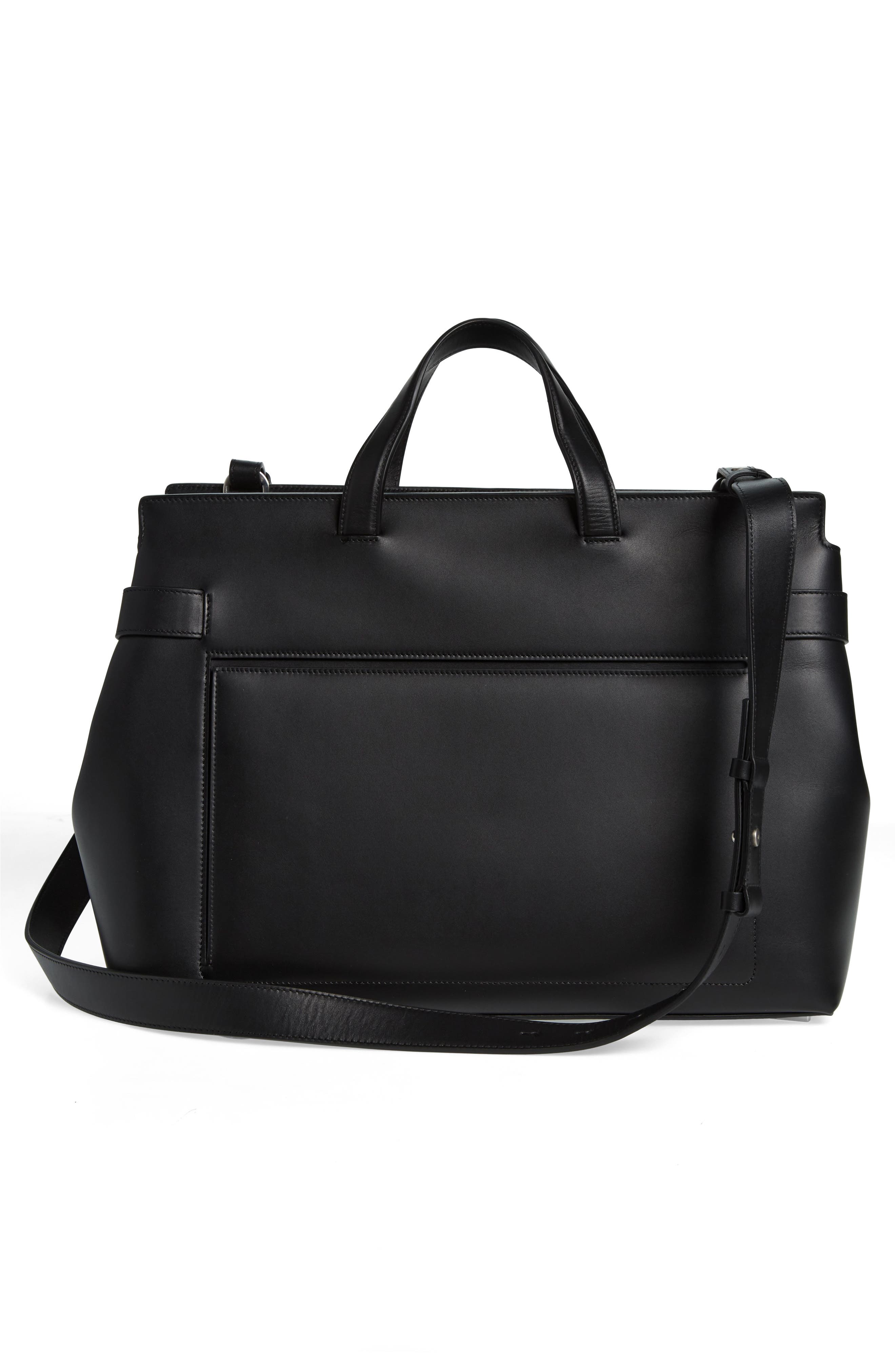 FERRAGAMO Leather Tote Bag, Alternate, color, 