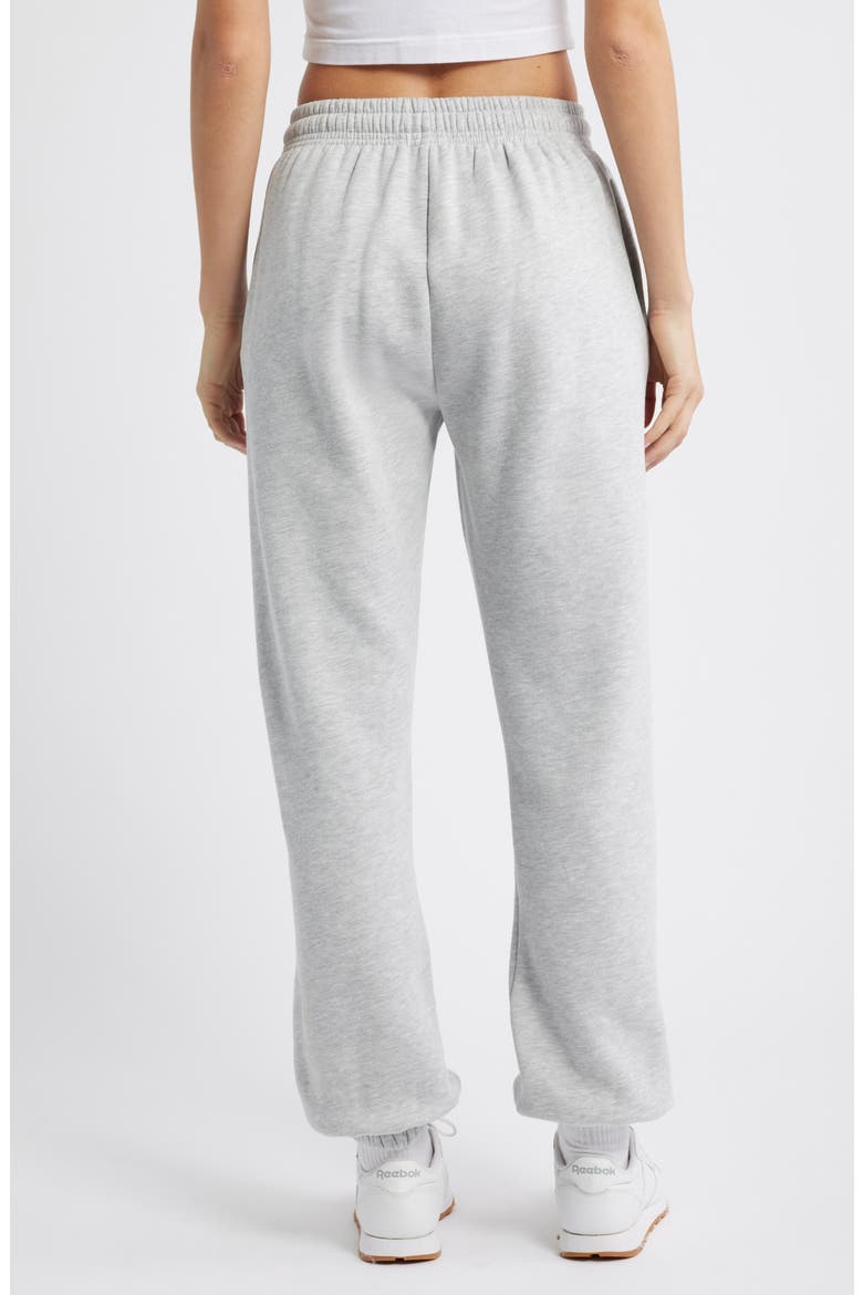 Puffy Logo Sweatpants, Alternate, color, GREY