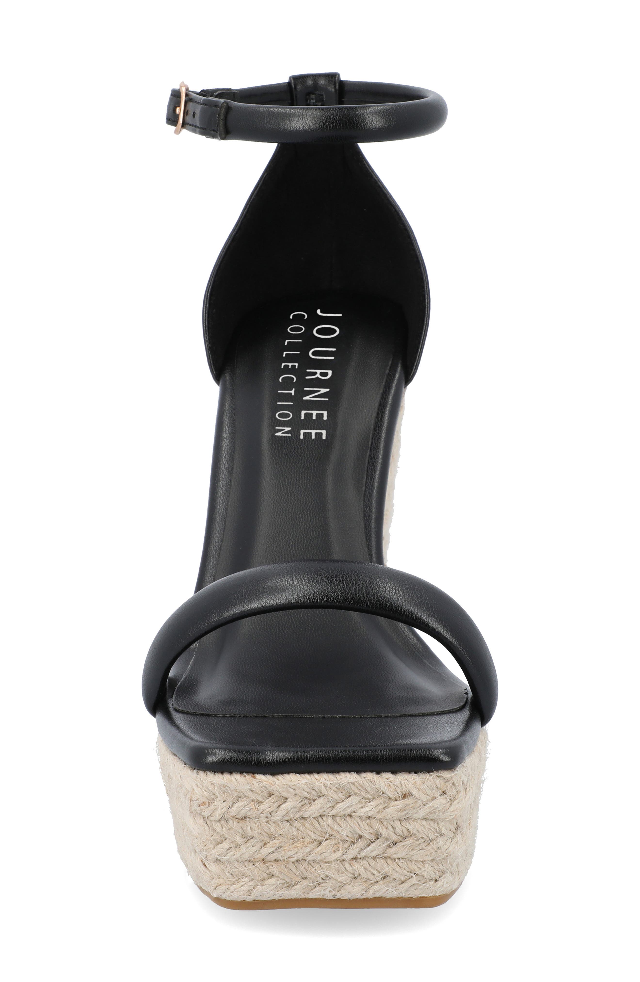 Journee Collection Olesia Espadrille Wedge Platform Sandal, Alternate, color, 