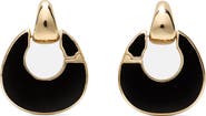 Kate Spade New York Enamel Drop Hoop Earrings