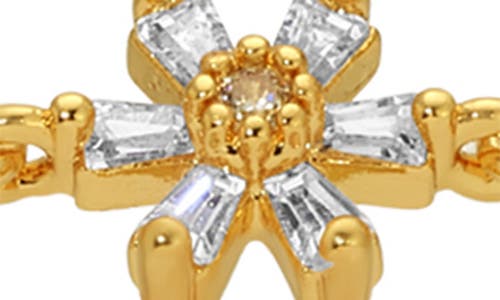 Eye Candy Los Angeles Alba Set Of 2 Cubic Zirconia Bolo Bracelets In Gold