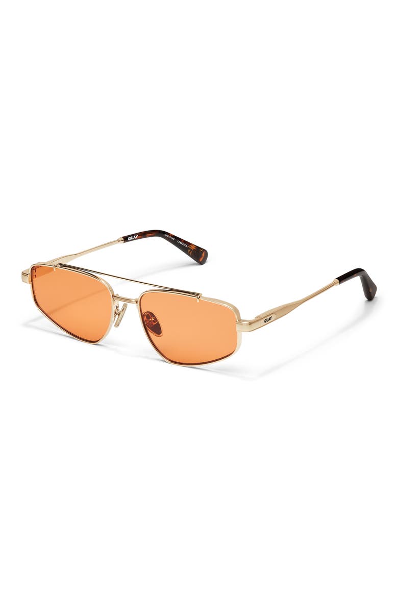 Pit Stop 56mm Aviator Sunglasses, Alternate, color, BRUSHED GOLD/ HONEY