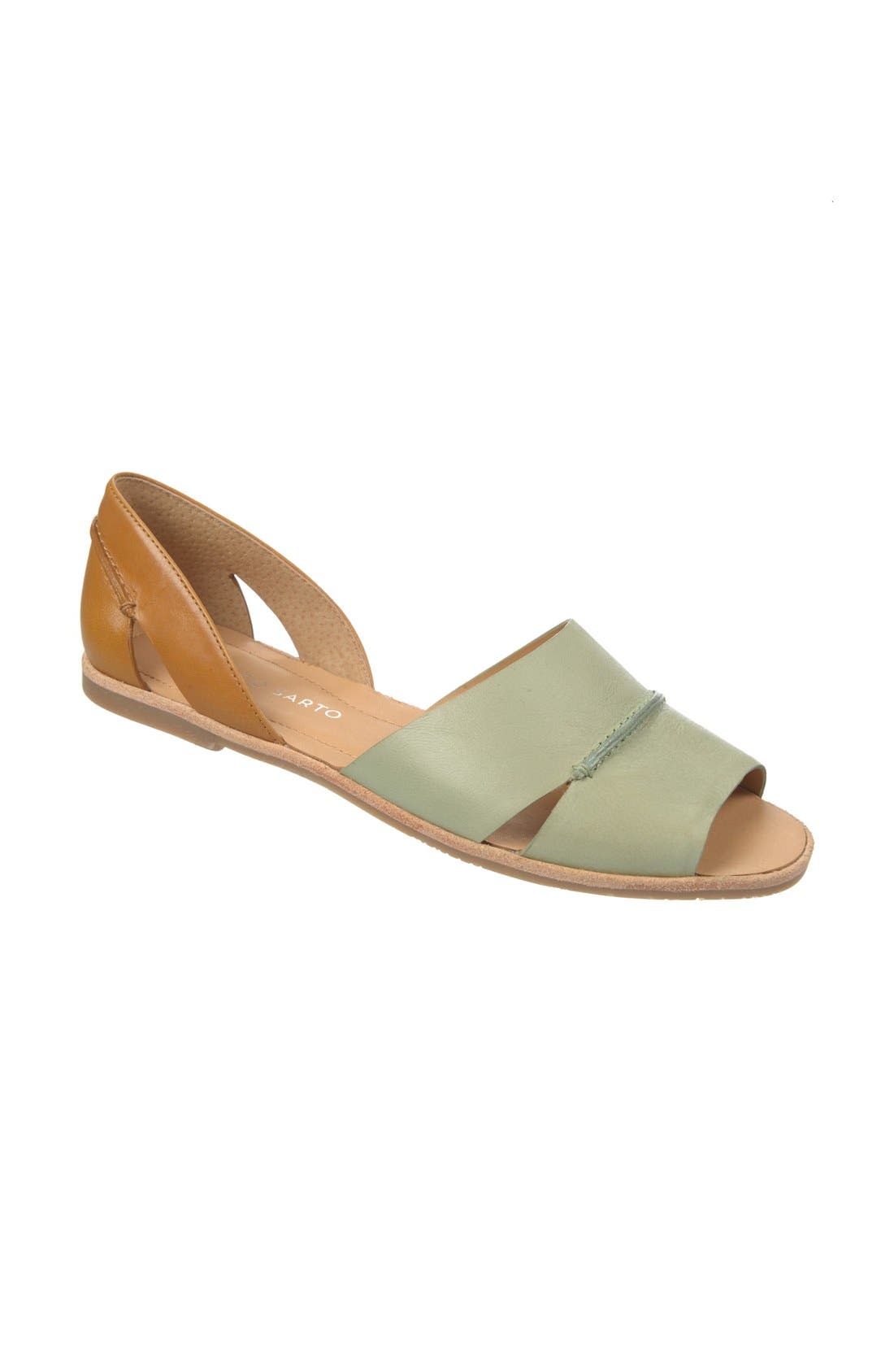 'Vivace' Leather d'Orsay Flat, Main, color, NEW MINT/ TAN