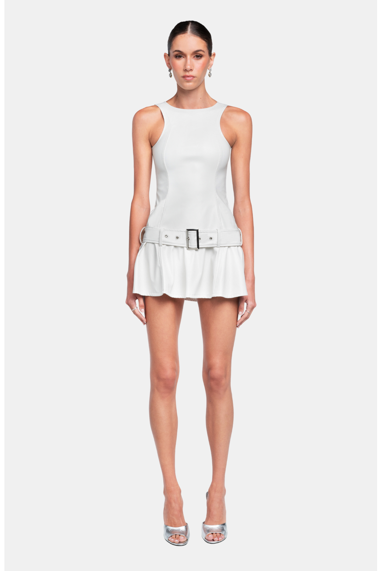 PEARL Mini Dress, Main, color, White