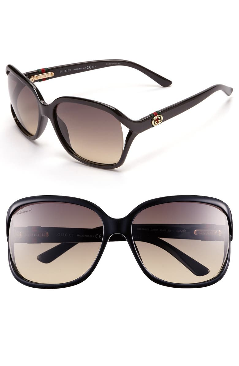 Gucci 60mm Oversized Sunglasses, Main, color,