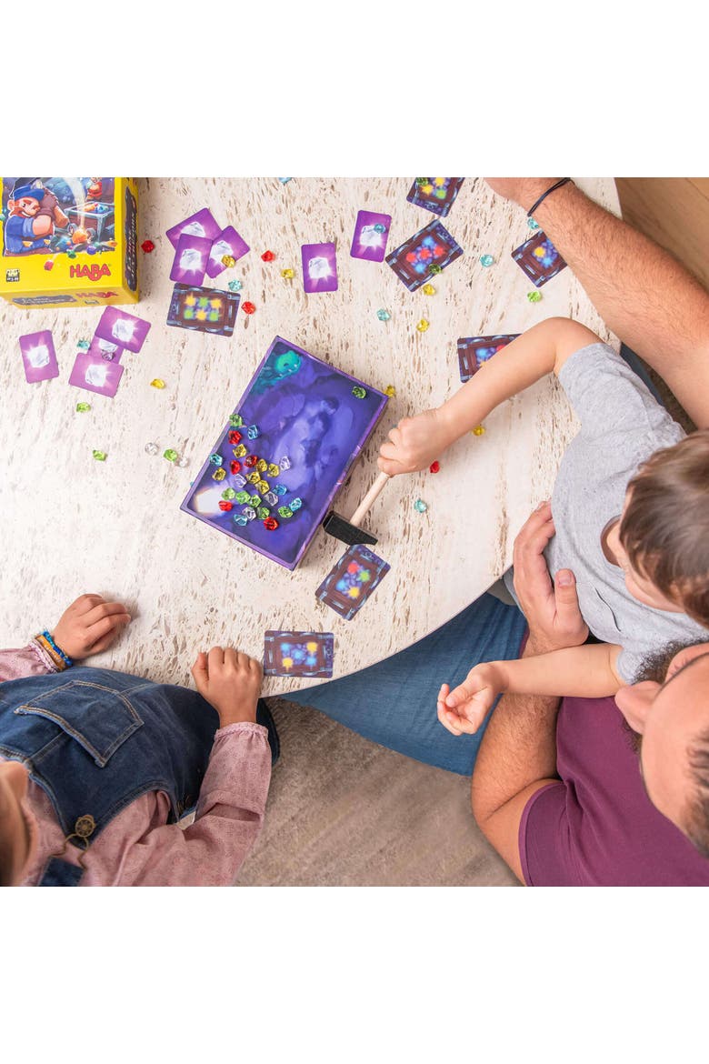 Hammer Time A Fun Kids Treasure Hunt Board Game, Family Party Game with Gems & Strategy for Ages 5+, Alternate, color, Yellow Multi