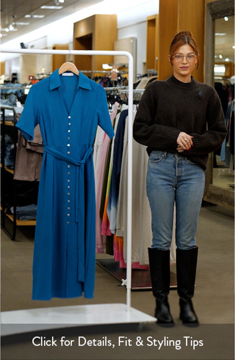 Belted Midi Shirtdress, sales video thumbnail