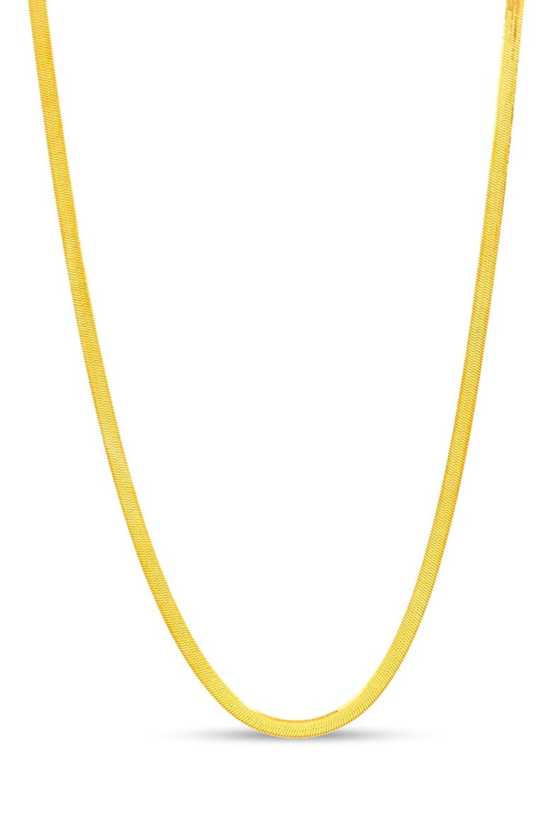 Herringbone Chain Necklace, Main, color, GOLD