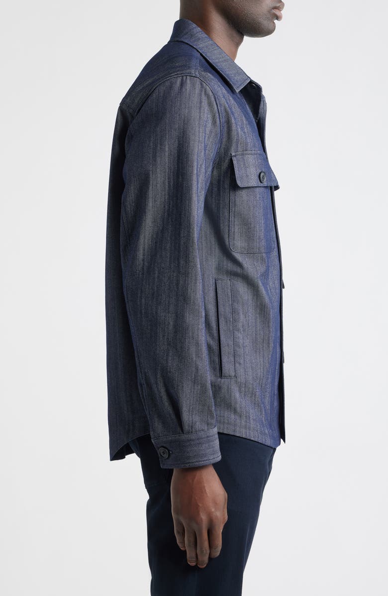 BOSS Carper Shirt Jacket, Alternate, color, Dark Blue