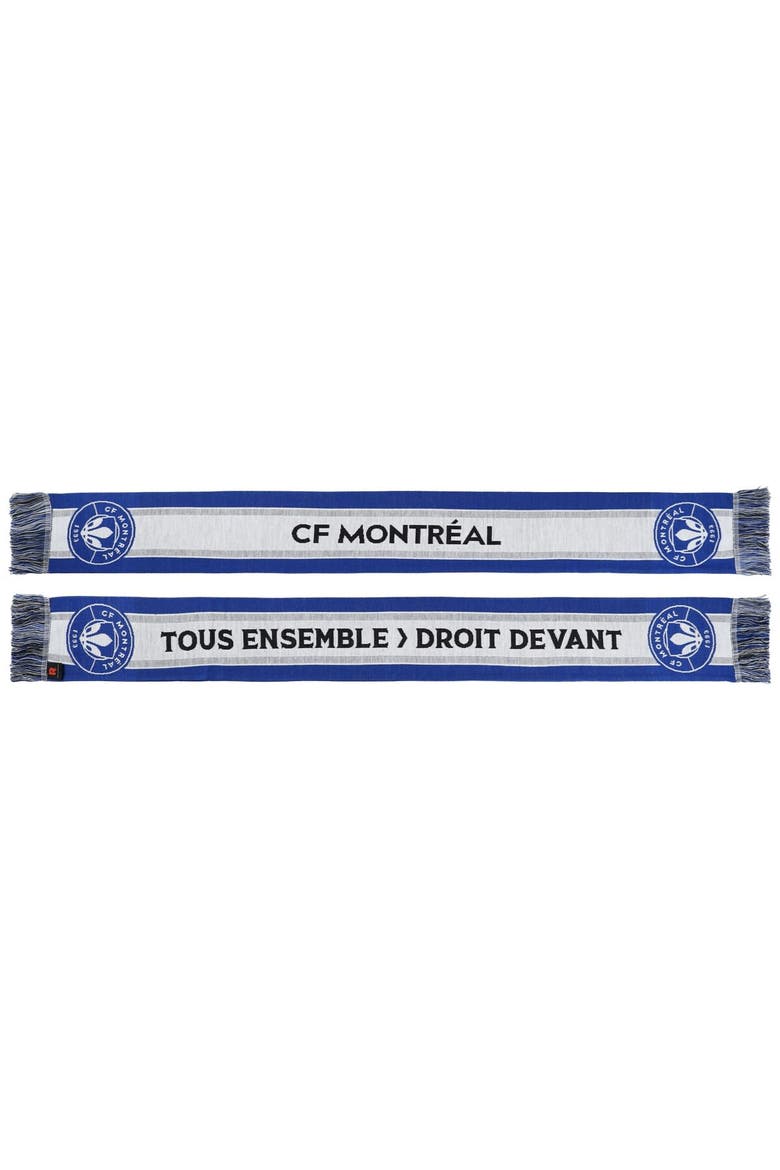 CF Montreal Motto Double-Sided Scarf, Alternate, color, Blue