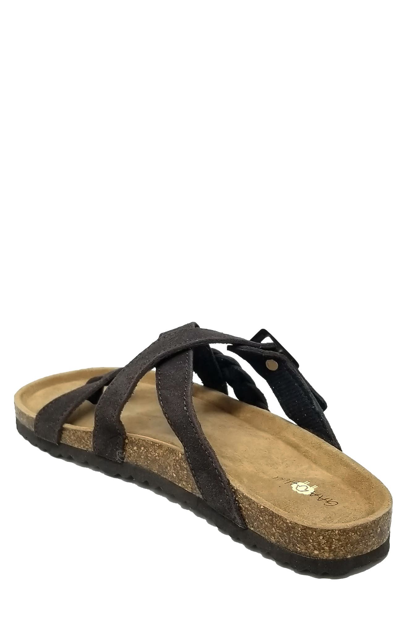 GAAHUU Leather Braided Strappy Sandal, Alternate, color, 
