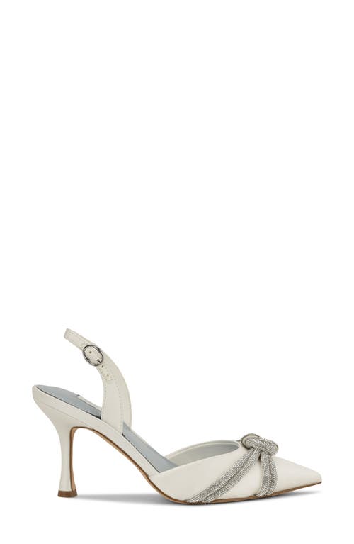Nine West Deby Pointed Toe Slingback Pump In Gray