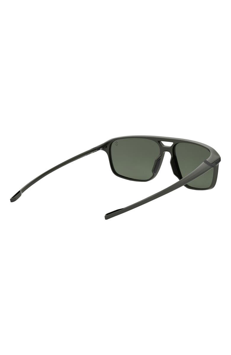 TAG Heuer Vingt Sept 59mm Geometric Sunglasses, Alternate, color, Matte Dark Green / Green Polar