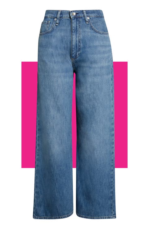 Annie Ankle Wide Leg Jeans