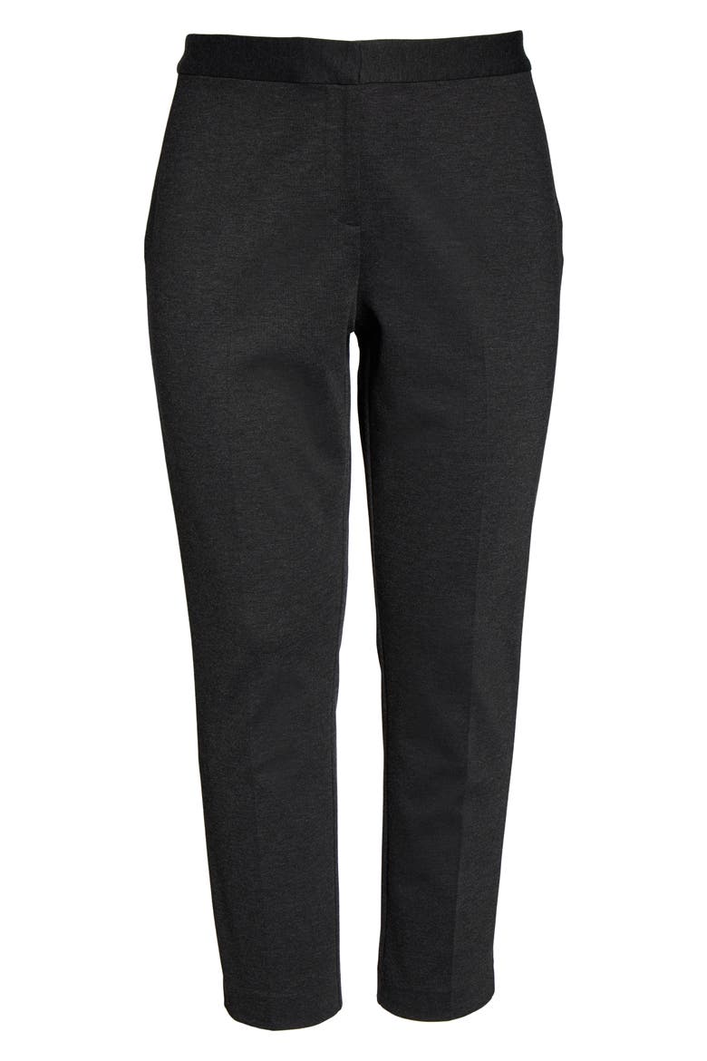 High Rise Ankle Skinny Ponte Pants, Alternate, color, DK GREY HEATHER
