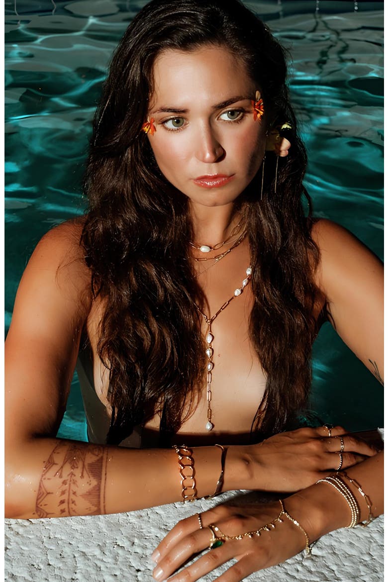 Veda Pearl Necklace, Alternate, color, 14K Gold Filled