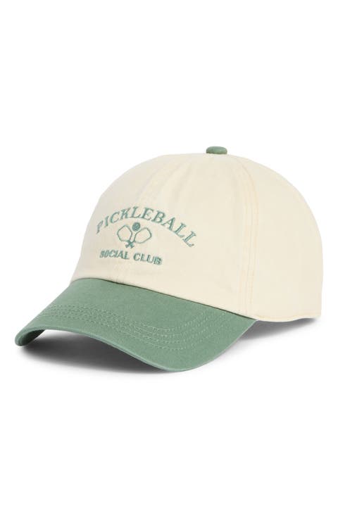 'Pickleball' Embroidered Baseball Cap