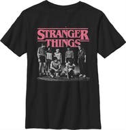 Stranger Things Boy's Stranger Things Title Logo Faded Graphic T-Shirt