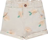 BABYFACE Paperbag Waist Floral Print Short Print