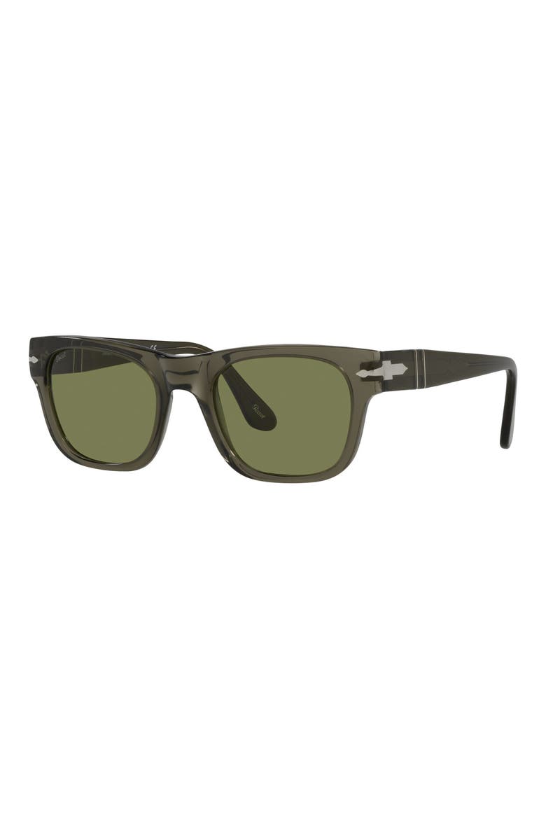 52mm Rectangle Sunglasses, Alternate, color, HAVANA/ POLAR BROWN
