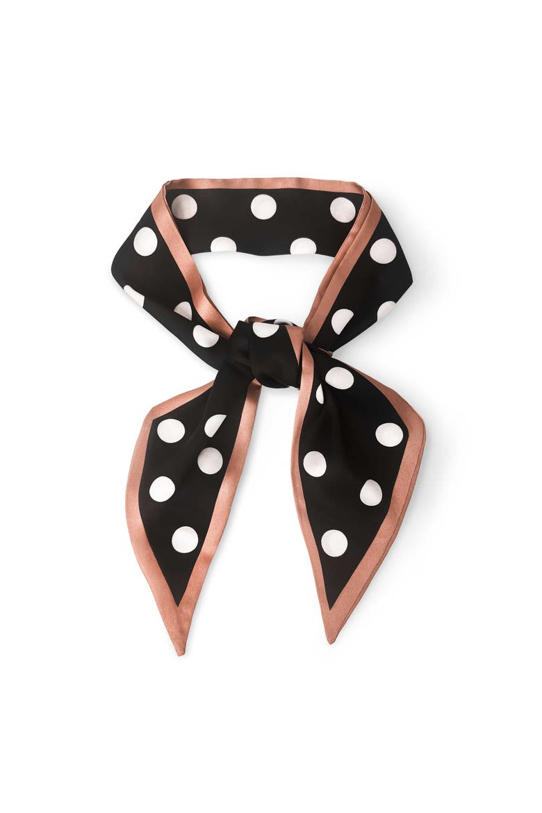 The Como Skinny Scarf, Main, color, Black