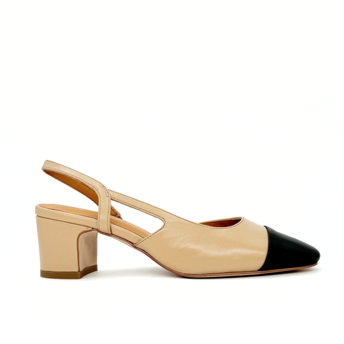 Amie Rafa Paris Slingback Heels In Brown