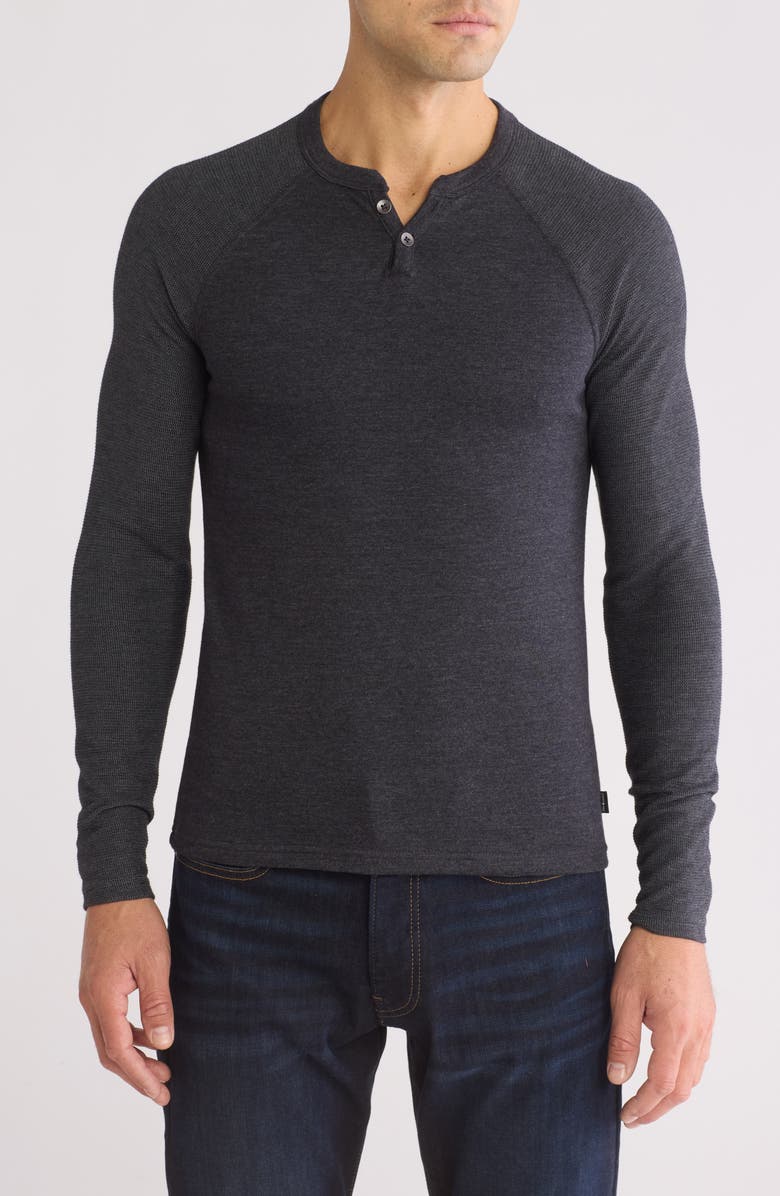 Lucky Brand Mélange Crewneck Sweater, Main, color, Jet Black